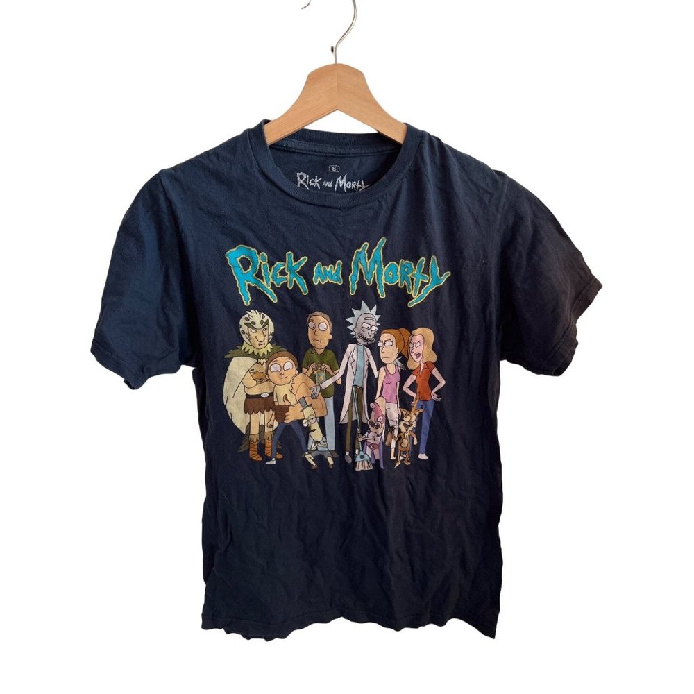Rick and Morty Short Sleeve Tshirt Men's Size Small Cartoon Graphic Tee